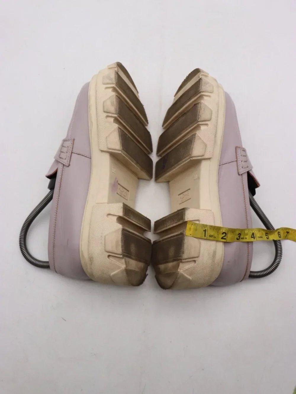Alohas Trailblazer Purple Leather Women's Size EU 38 Chunky Penny Loafers